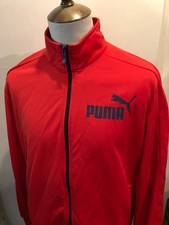 RETRO PUMA TRACKSUIT TOP SIZE LARGE RED