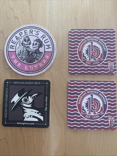 Beer mats reapers rum - beer,