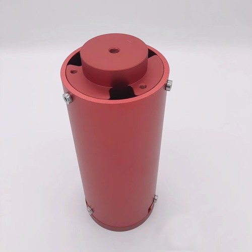 Red aluminum mount pier - aluminum,