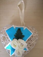 Turquoise And Ivory Pew Ends