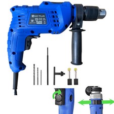 850w Variable Speed Electric Hammer Drill Adjustable Side Handle Depth Rod+ Bits