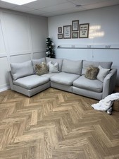 Grey Barker & Stonehouse Formal Back Left Hand Corner Sofa - Delivery Available