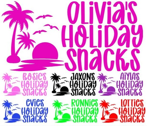 Personalised snack box name - personalised,