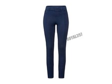 Esmara Women's Blue & Black Denim Dark Wash Pockets Thermal Jeggings Jeans