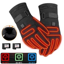 Heated Gloves Touchscreen Waterproof Winter Hand Warmers Electric Heating Gloves