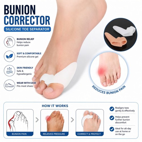 Toe separator corrector bunion - corrector,