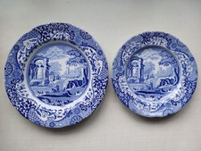 2 SPODE BLUE ROOM PLATES