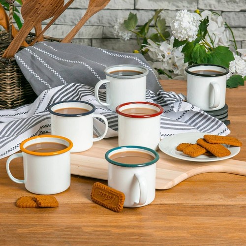 Enamel mugs retro outdoor - enamel,