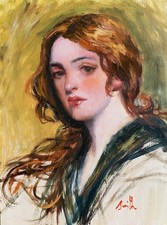 Original oil painting Young