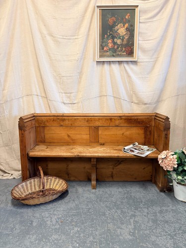 Antique pitch pine - pine, bench
