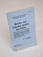 Bus Trolleybus Fare Table
