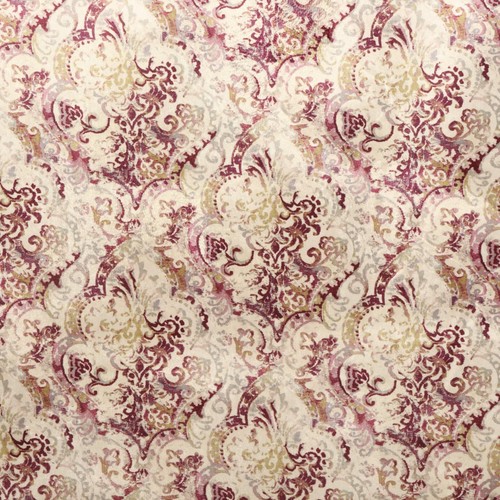 Damsel damask velvet mulberry - damask,