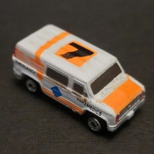 Micro Machines Emergency Services Ford '70's Custom Van Paramedics Ambulance #7
