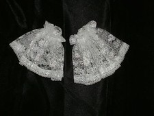 Lace Cuffs Short Frilly Victorian Shirt Ruffles Ruffs Georgian Edwardian 2 Color