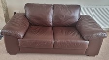 2 Seater Brown Leather sofa