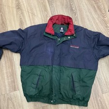 Ralph Lauren Chaps Men's Vintage Bomber Jacket Colour Block Full Zip Size L