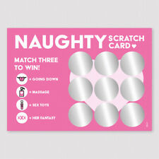 Rude Scratchcard | Naughty Gift for Her | Valentines Birthday | Wife Girlfriend