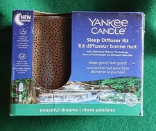 NEW! YANKEE CANDLE ELECTRIC SLEEP DIFFUSER STARTER KIT PEACEFUL DREAMS - SILVER