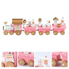  2 Pcs Train Ornament Table