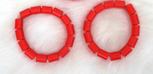 Set plastic coral bead - plastic,