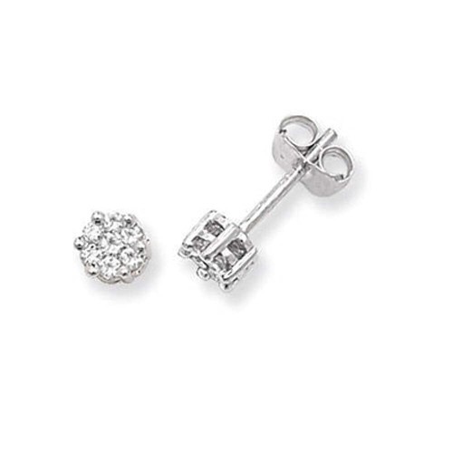 9ct white gold diamond - gold,