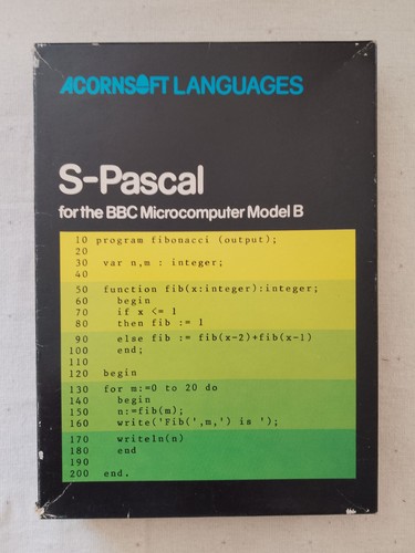Acornsoft pascal for bbc - acornsoft, s-pascal