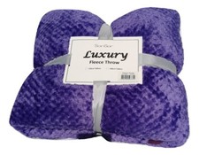 Waffle Fleece Throw Blanket