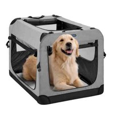 VEEHOO FOLDING SOFT DOG CRATE