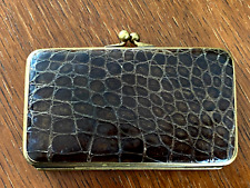 Vintage Alligator/Crocodile Skin Leather Coin Purse-Wallet