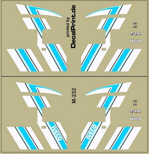 Decals set iveco turbostar - decals,