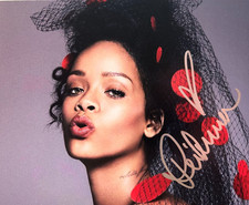 Rihanna  Signed 8x10 inch