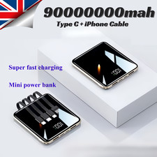 9000000mAh Power Bank Portable Fast Charger Battery Pack 2 USB for Mobile Phone.