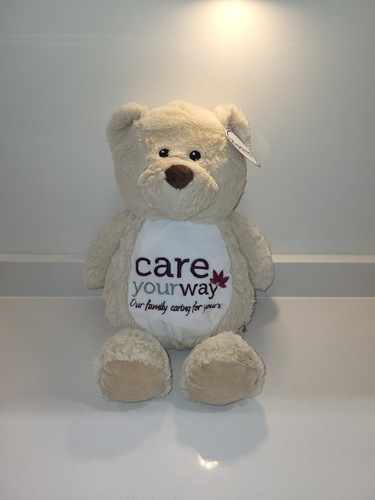Embroidered logo teddy - embroidered,