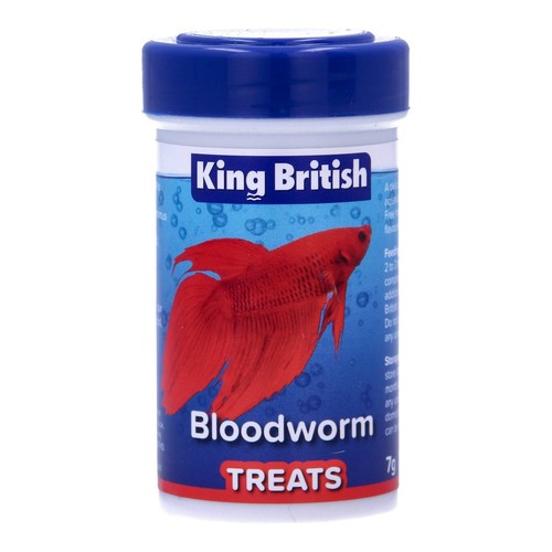 King british bloodworm dried - king,