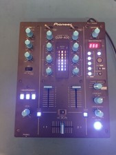 Pioneer DJM 400 Professional 2 Channel Effects Mixer Modified Blue LEDs & Knobs
