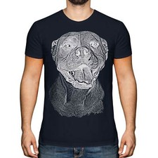 AMERICAN BULLDOG SKETCH MENS PRINTED T-SHIRT TOP GREAT GIFT FOR DOG LOVER BULL