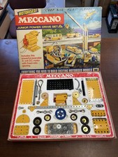 Vintage Meccano Junior Power Drive Set, 1969, 100% Complete in Box with Manuals