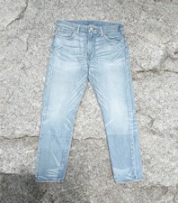 LEVI'S 508 Jeans Mens Blue Regular Tapered Stone Wash W33 L32