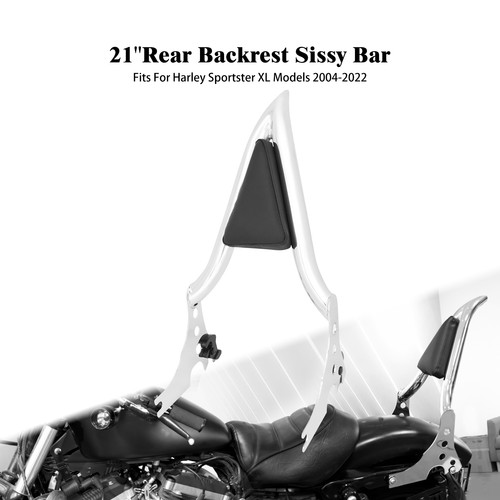 Chrome passenger backrest - chrome,