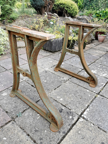 Pair antique industrial - pair, of