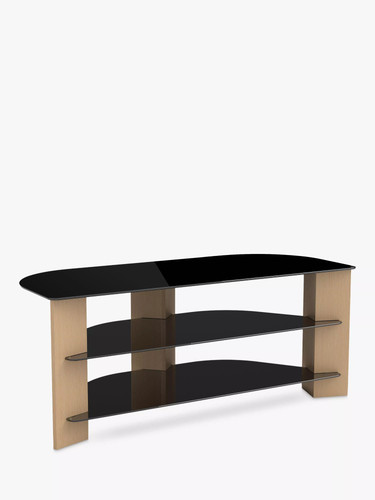 Corner stand oak black - tv, oak/black