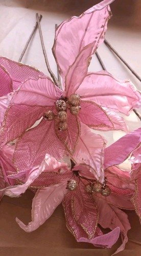 Pink artificial poinsettia - pink,