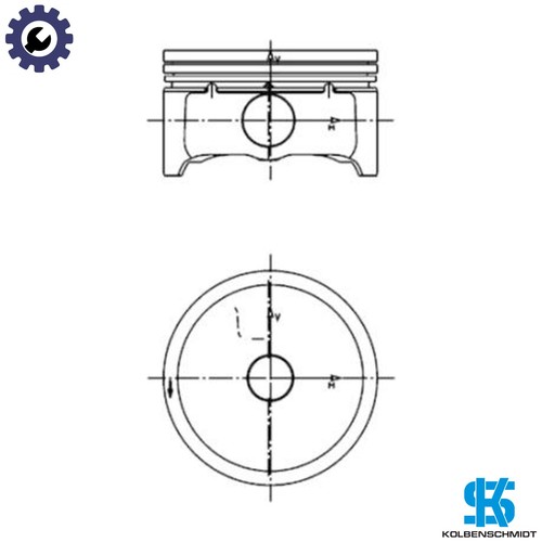 Piston 99457600 std - piston,