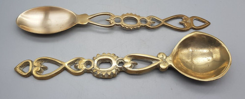 Two vintage brass welsh - two,