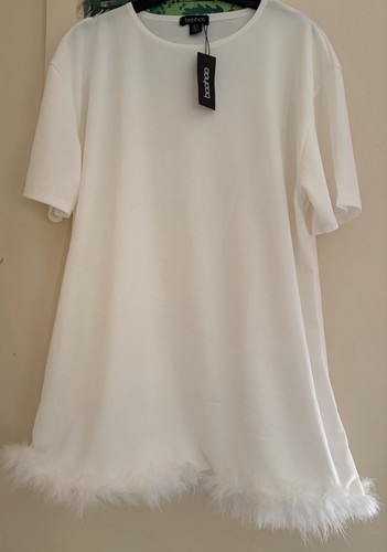 White shirt dress featuring - dress,