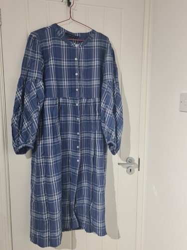 Zara woman blue checked - checked, midi
