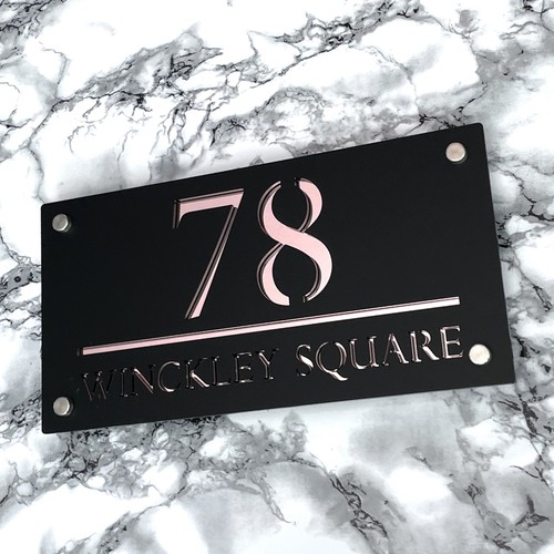 House number plaques - number,