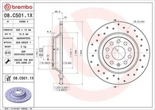 1X Brake disc BREMBO