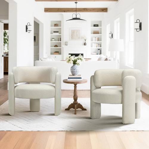 Colamy cream velvet accent - velvet,