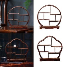 Wooden Display Stand Tea Set Storage Rack Collectibles Desktop Elegant Showcase